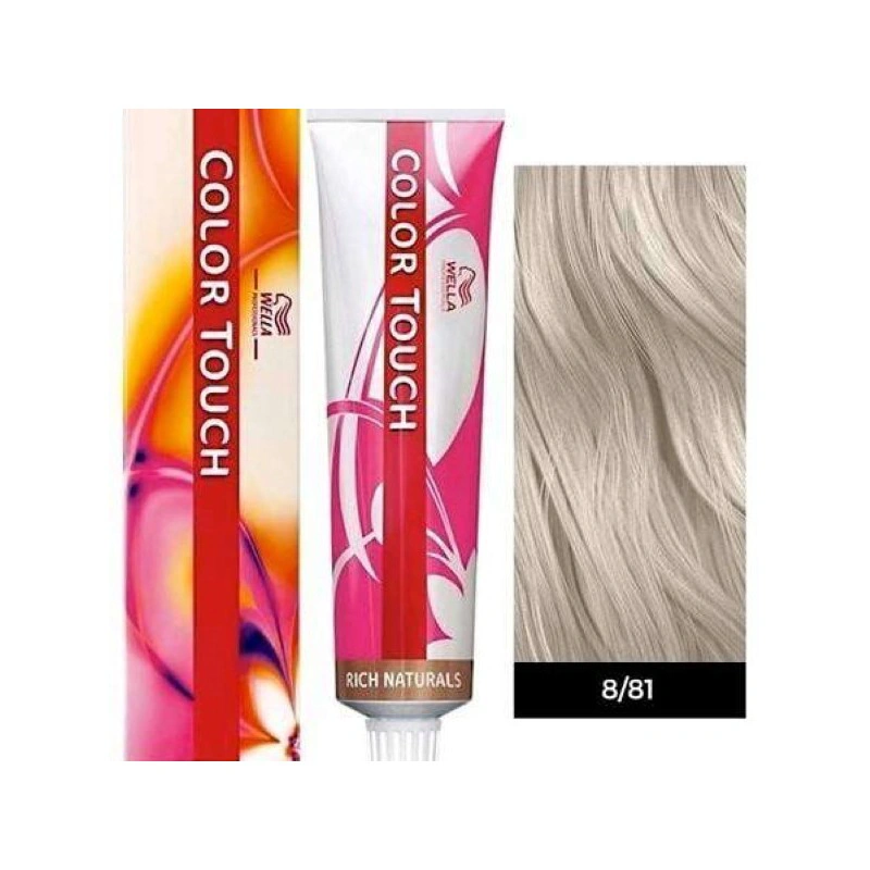 Wella Color Touch Hajszínező - 8/81 60ml Light Blonde Pearl Ash képe 1